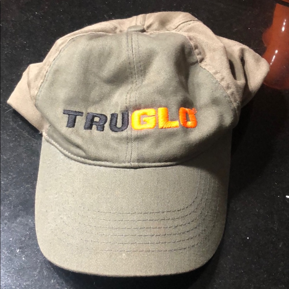 Tru glo brand baseball hat in khaki